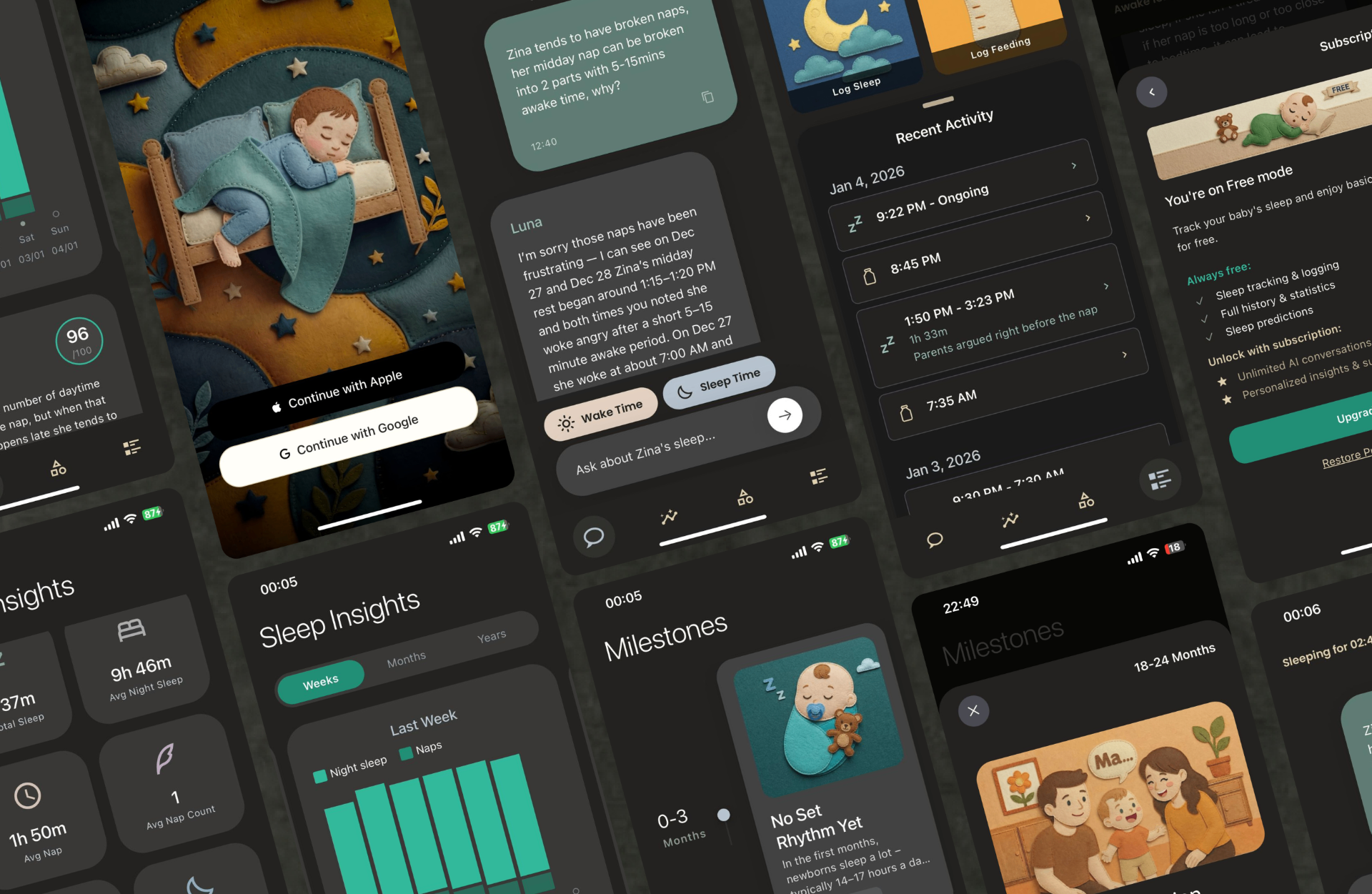Numi —
Transforming baby sleep with AI-powered support